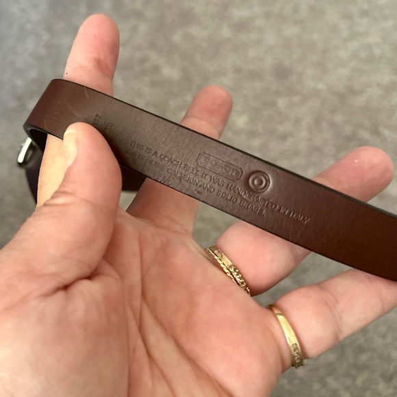 Coach Leather Brown Belt sz Large - Picture 5 of 6
